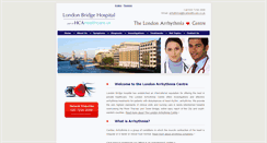 Desktop Screenshot of londonarrhythmiacentre.co.uk